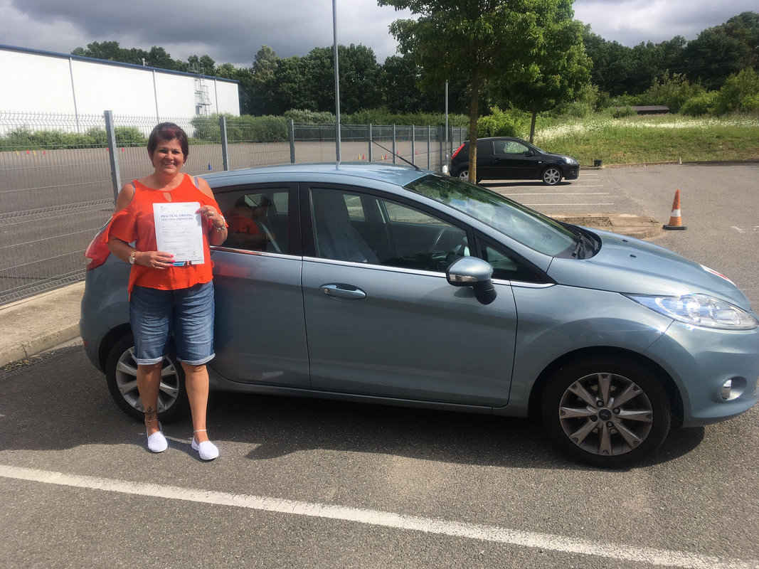 Pip Pollington from King's Lynn congratulations on passing your test first time.